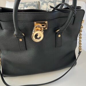 Michael Kors Black Leather Bag